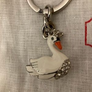 BNWOT Rare COACH 3D Swan Queen Keychain